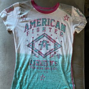 NWOT Women Small American Fighter Burnout Tee